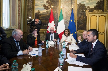 Swiss Federal Councilor Johann Schneider-Ammann visits, Rome, Italy - 01 Oct 2018
