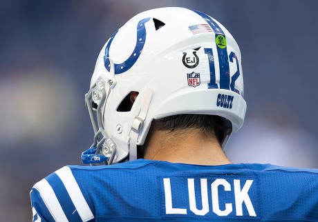 Indianapolis Colts Wear Helmet Decals Honor Editorial Stock Photo