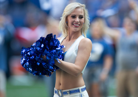 An Indianapolis Colts cheerleader during the first half of an NFL football  game against the Houston Texans Thursday, Dec. 22, 2011, in Indianapolis.  (AP Photo/AJ Mast Stock Photo - Alamy