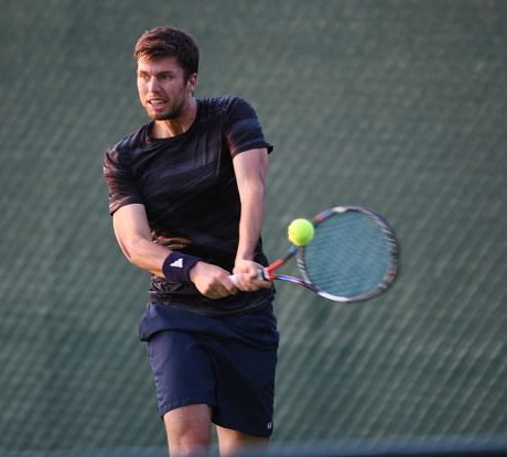 Gb Tennis Player Oliver Golding Playing At The Roehampton Tennis Academy. Pic Andy Hooper/daily Mail.