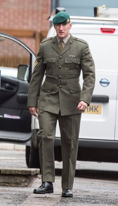Danny Foster . Royal Marine Corporal Danny Foster One Of Three Defendants Appearing At A Court Martial Hearing In Portsmouth Charged With Various Counts Of Ill Treatment Of Subordinates. Picture David Parker 25.09.17.