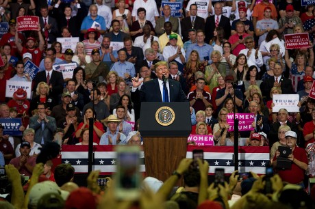 US President Donald J. Trump holds a rally in Southaven, Mississippi, USA - 02 Oct 2018