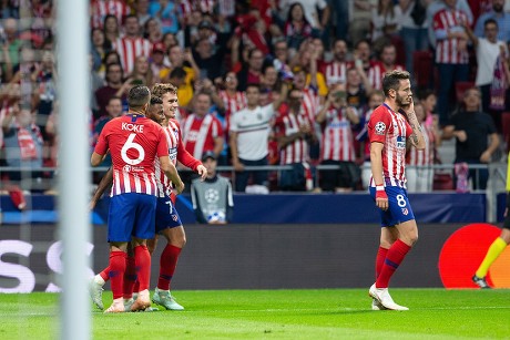 Antoine Griezmann Atletico Madrid Celebrating After Editorial Stock ...