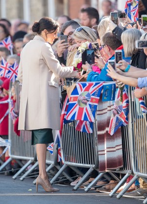 Meghan Duchess Sussex Walks Down West Editorial Stock Photo - Stock