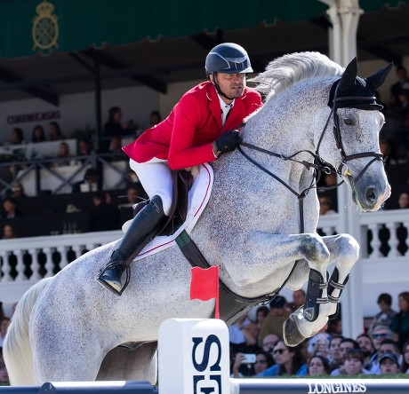 Roland Englbrecht Austria Rides Chambery Longines Editorial Stock