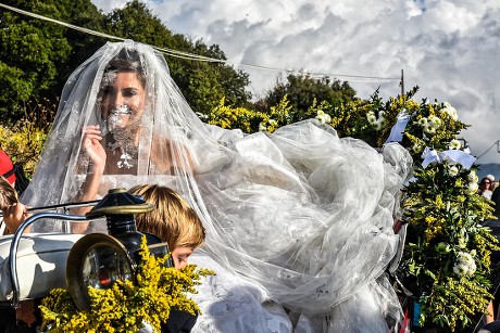 Maria Menounos and Keven Undergaro wedding, Akovos, Greece - 06 Oct 2018
