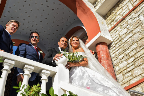 Maria Menounos and Keven Undergaro wedding, Akovos, Greece - 06 Oct 2018