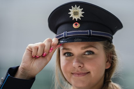 Police Officer Maria Poses During Presentation Editorial Stock Photo ...