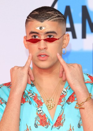 Puerto Rican Rapper Bad Bunny Arrives Editorial Stock Photo