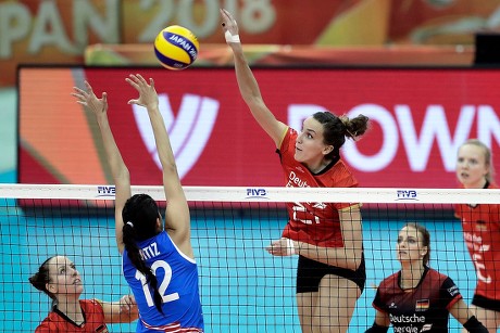 Ivana Vanjak C Germany Spikes Ball Editorial Stock Photo - Stock Image