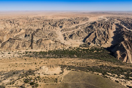 Aerial View Kuiseb River Mountains Namib Editorial Stock Photo - Stock ...