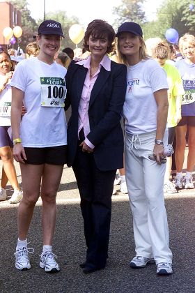 Flora Light Womens Challenge. Gabby Logan And Gabby Roslin With Cherie Blaire At The Start Of The Race.
