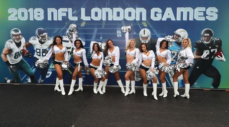 Oakland Raiderettes Cheerleaders Appear Tailgate Editorial Stock Photo
