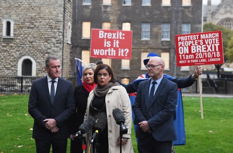 Sinn Fein presser in London, United Kingdom - 15 Oct 2018