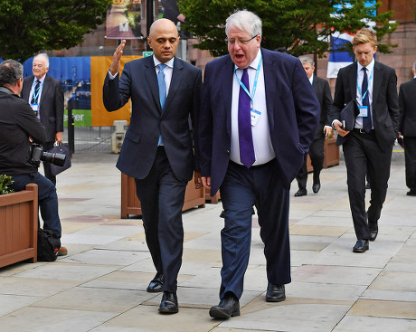Sajid Javid Mp (l) With The Rt Hon Sir Patrick Mcloughlin Mp(r) . - Conservative Party Conference At Manchester Central Convention Centre Greater Manchester.