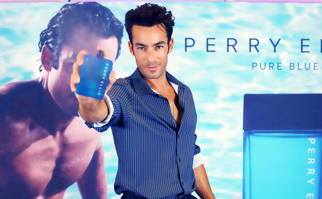 Aaron Diaz 'Perry Ellis Pure Blue' advertising campaign, Mexico City, Mexico - 18 Oct 2018