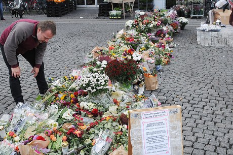 Memorial to Danish musician Kim Larsen, Copenhagen, Denmark - Oct 2018