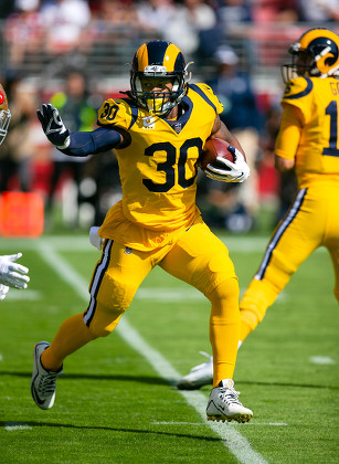 Santa Clara, CA. 21st Oct, 2018. Los Angeles Rams running back