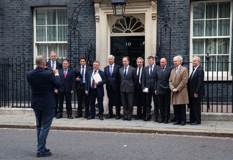 Politicians in  Downing Street, London, UK-23 Oct 2018