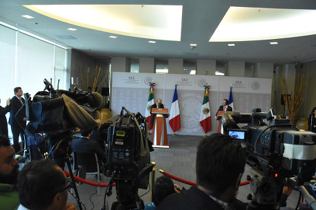 Jean-Yves Le Drian working visit to Mexico, Mexico City, Mexico - 25 Oct 2018