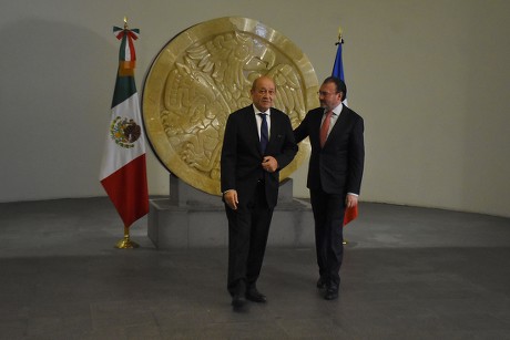 Jean-Yves Le Drian working visit to Mexico, Mexico City, Mexico - 25 Oct 2018