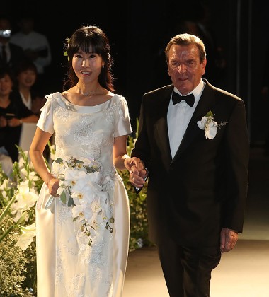 Former German Chancellor Gerhard Schroder wedding in Seoul, Korea - 28 Oct 2018