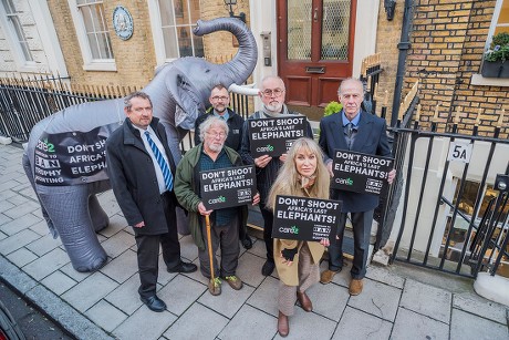 Ban trophy hunting protest, Botswana High Commission, London, UK - 29 Oct 2018
