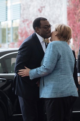 German Chancellor Angela Merkel Receives President Editorial Stock ...