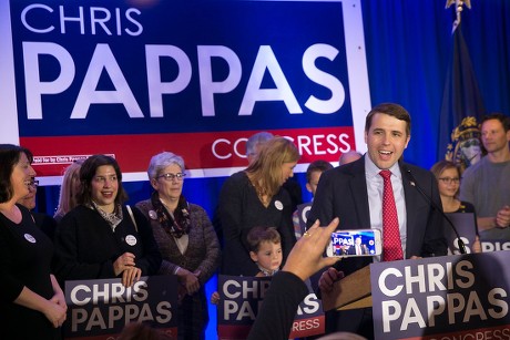 Democrat Chris Pappas declares victory in the 2018 mid-term elections, Manchester, USA - 06 Nov 2018