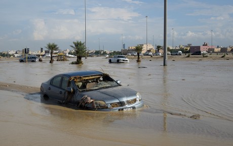 Vehicles Flood Water Fahaheel Area Kuwait Editorial Stock Photo - Stock ...