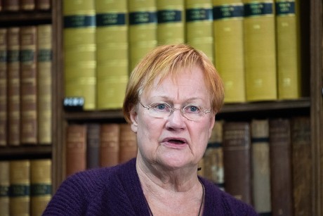 Tara Halonen at the Oxford Union, UK - 10 Oct 2018