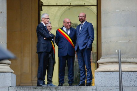 Emmanuel Macron state visit, Brussels, Belgium - 19 Nov 2018