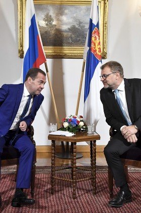 Russian Prime Minister Dmitri Medvedev visit to Finland - 26 Sep 2018