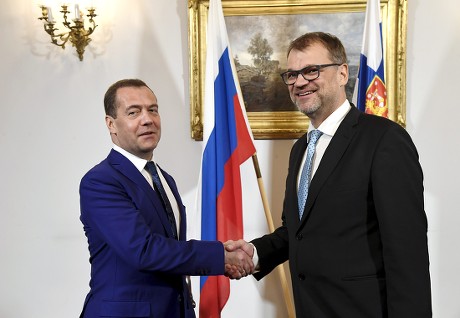 Russian Prime Minister Dmitri Medvedev visit to Finland - 26 Sep 2018