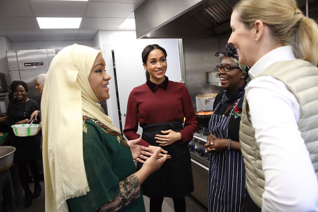 Meghan Duchess of Sussex visit to the Hubb Community Kitchen, London, UK - 21 Nov 2018