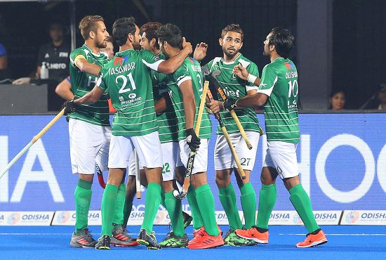 Pakistani Players Celebrate Goal During Mens Editorial Stock Photo ...