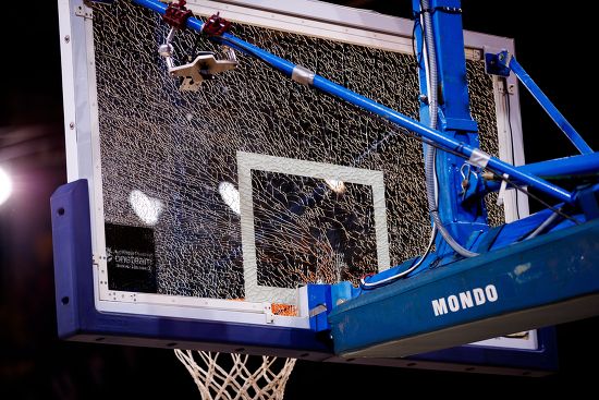 broken backboard