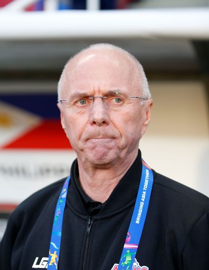 Svengoran Eriksson Head Coach Philippines Reacts Editorial Stock Photo ...