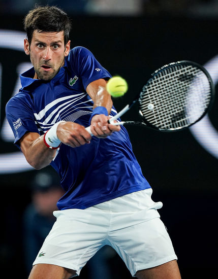 Novak Djokovic Action During His Mens Editorial Stock Photo - Stock ...