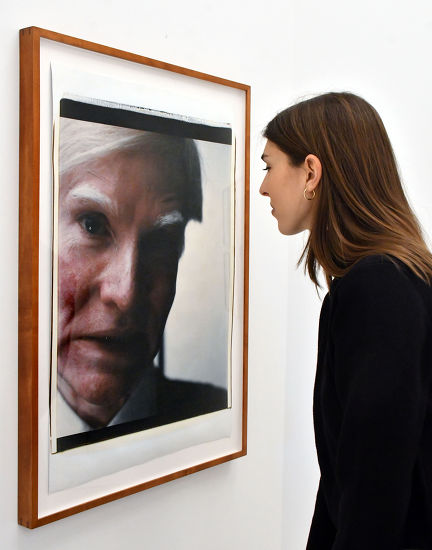 Andy Warhol Selfportrait 1979 Bastian Gallery Editorial Stock Photo ...