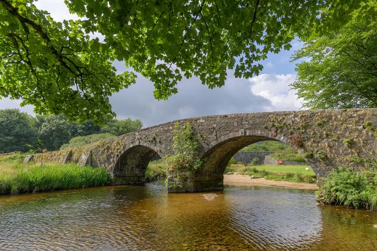 Old Stone Bridge Two Bridges Princetown Editorial Stock Photo - Stock ...