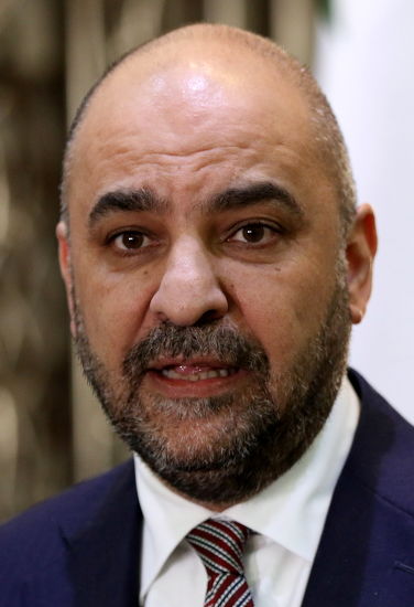 Tareq Khouri Member Jordanian Parliament Speaks Editorial Stock Photo