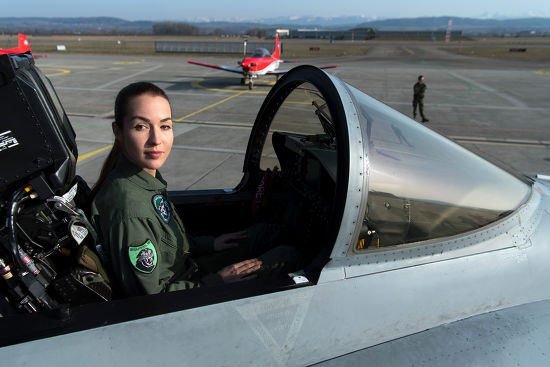 Fanny Chollet First Female Fighter Pilot Editorial Stock Photo - Stock ...