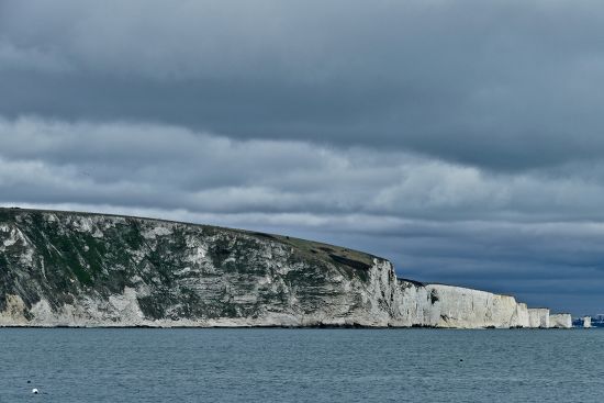 Ballard Down Harry Rocks Under Grey Editorial Stock Photo - Stock Image ...