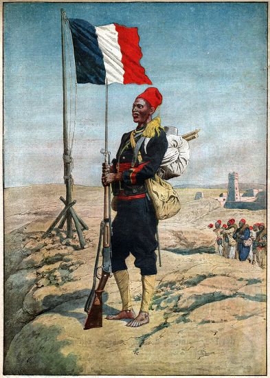 History Senegal Senegalese Tirailleur Soldier French Editorial Stock ...