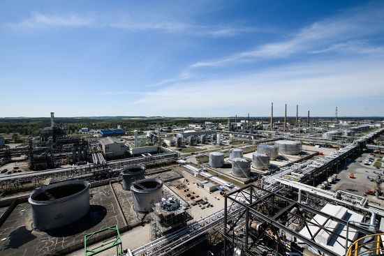 Aerial View Pck Oil Refinery Schwedt Editorial Stock Photo - Stock