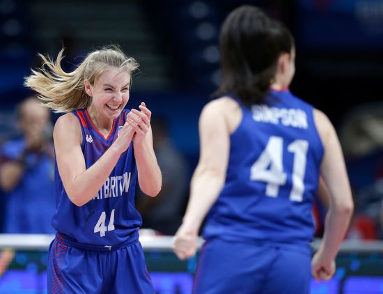 Karlie Samuelson L Great Britain Celebrates Editorial Stock Photo ...