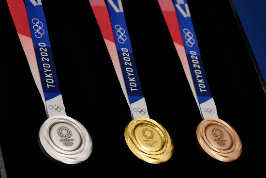 Silver Gold Bronze Medals On Display Editorial Stock Photo - Stock ...