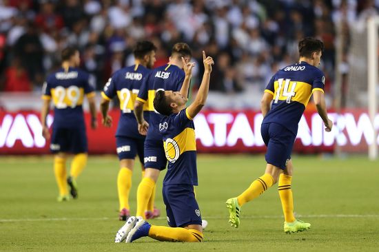 Emanuel Reynoso Boca Juniors Celebrates After Editorial Stock Photo ...