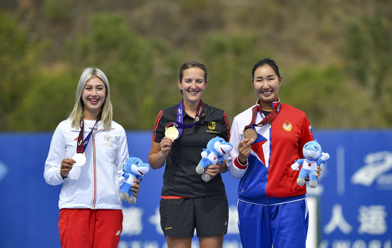 Gold Medalist Elena Luise Senta Richter Editorial Stock Photo - Stock ...